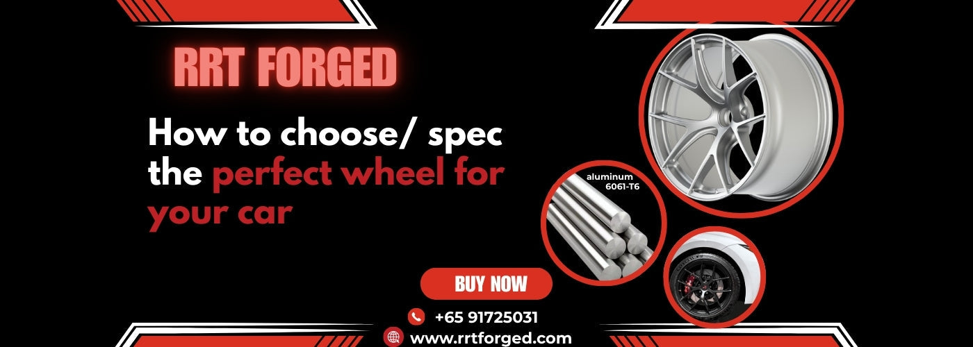 Custom monoblock forged car rims from raw 6061-T6 aluminum billet to finished RRT wheel