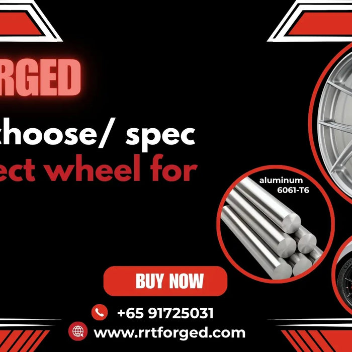 Custom monoblock forged car rims from raw 6061-T6 aluminum billet to finished RRT wheel