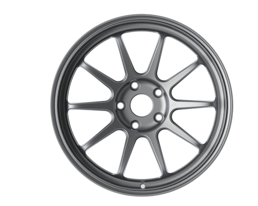 Aluminum RRT Deca wheel rim on a white background