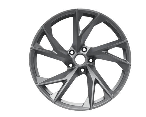 RRT Blade Custom Forged Wheel Aluminum Gray alloy wheel rim on a white background